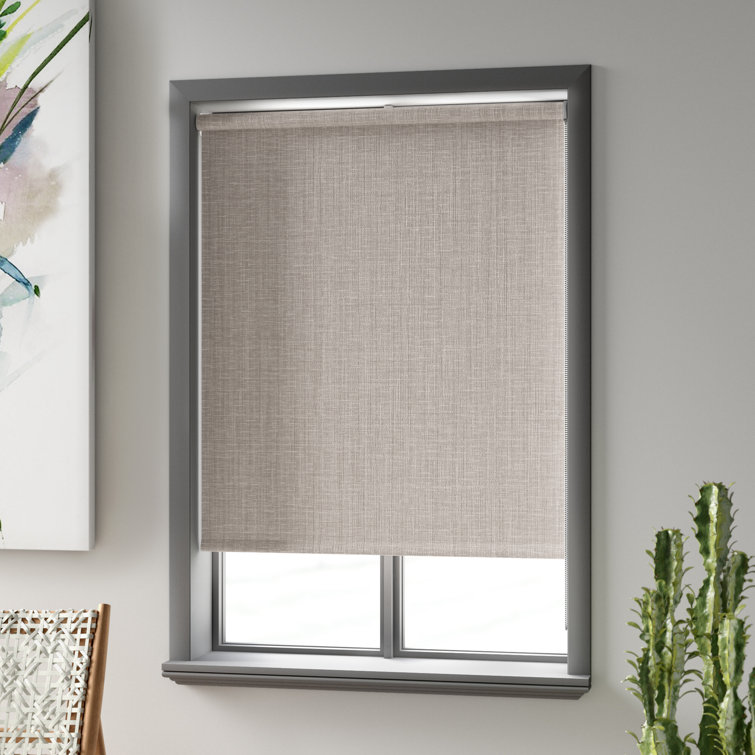 Symple Stuff Blackout Natural Roller Shade & Reviews Wayfair